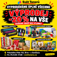 Výprodej prodejny Brno – sleva 20 % na veškeré zboží